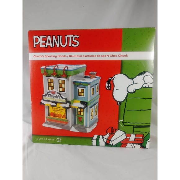 Department 56 Other - Department 56 Peanuts Chuck's Sporting Goods Holiday Decor
